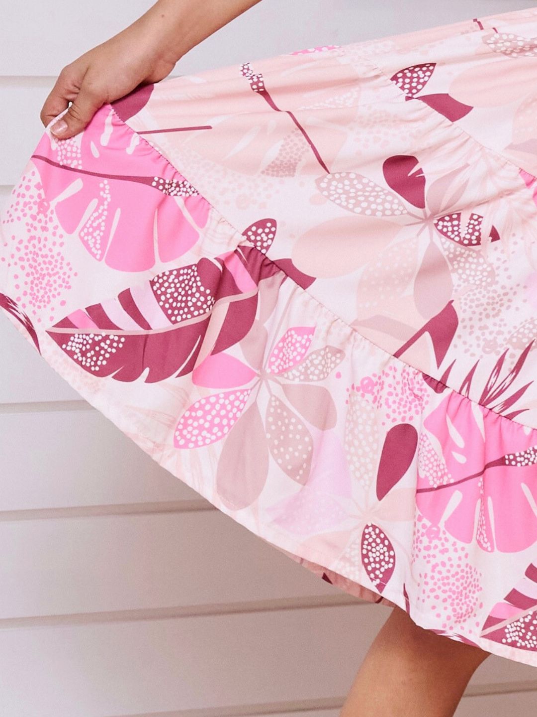 Vestido para Niñas - Abigail Estampado Hojas