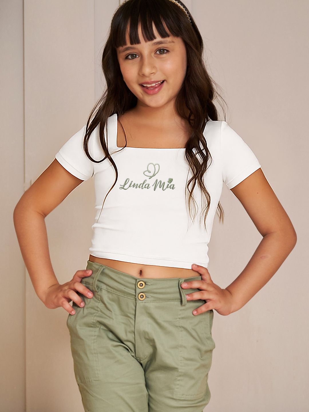Conjunto para niña cargo y blusa - Isabella
