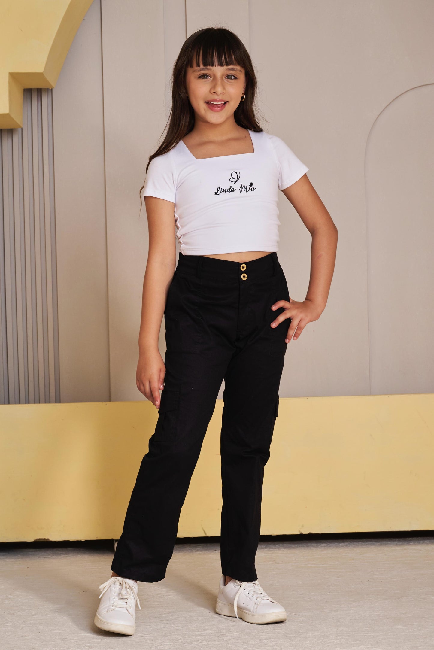 Conjunto para niña cargo y blusa - Isabella
