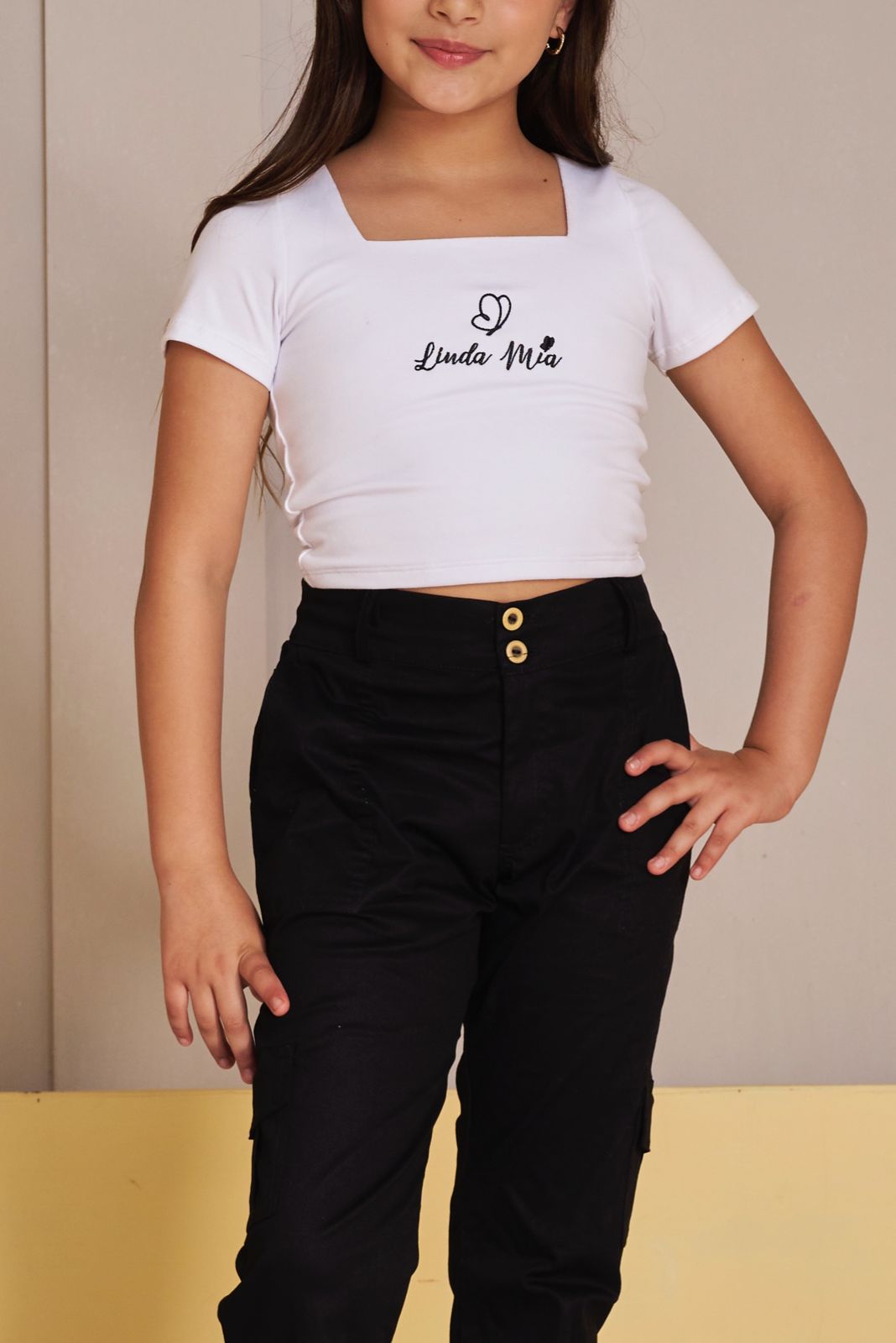 Conjunto para niña cargo y blusa - Isabella