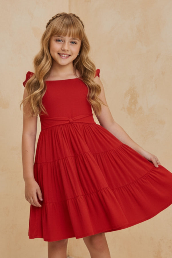 Vestido para niña - Abigail rojo