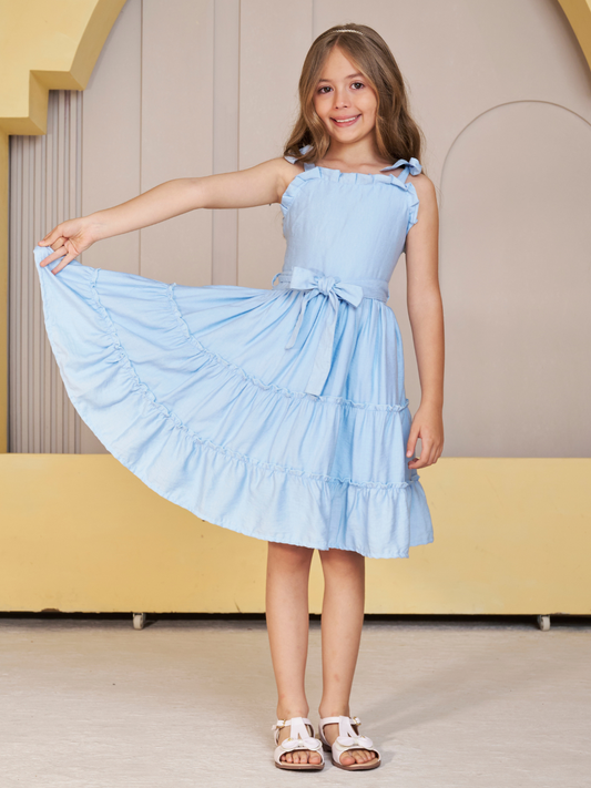 Vestido para niña - Rose(Azul)