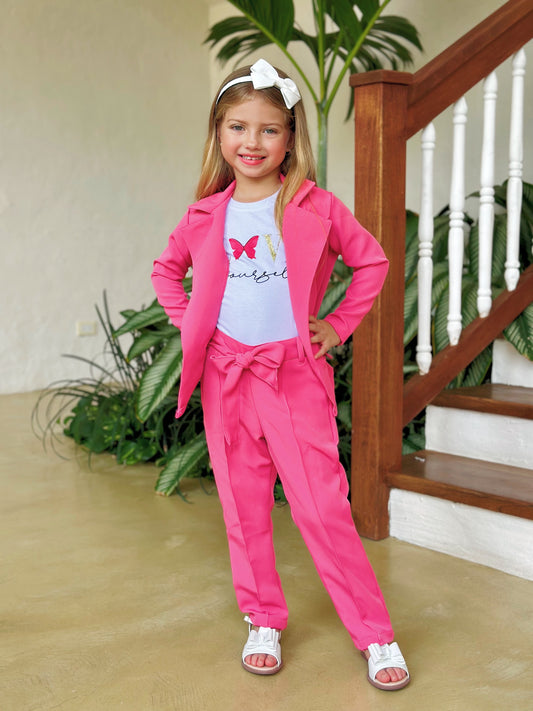 Conjunto elegante con blazer para niña - Mariana