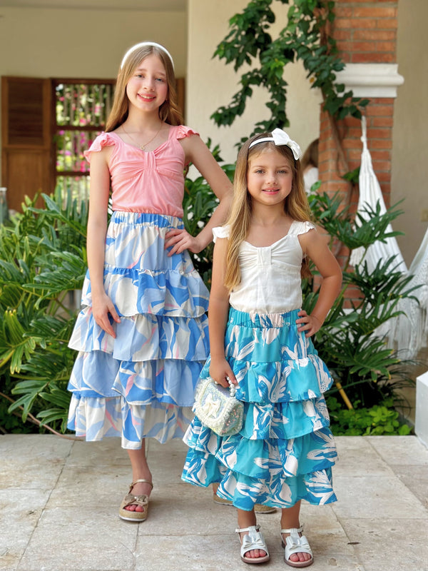 Set Falda y blusa - Elena (Talla 2-4 y 18)